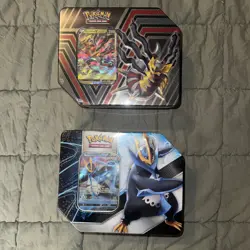 Pokemon Striker Tin And hidden Potential Tin- Contains 5 Packs Evolving Skies - Image 1