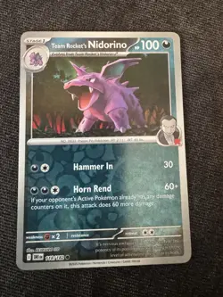 Team Rockets Nidorino 118/182 (REVERSE HOLO) Pokemon TCG: Destined Rivals - Image 1