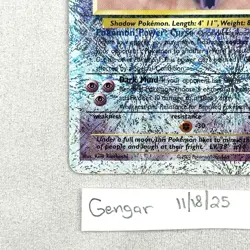 Gengar 11/110 Legendary Collection Reverse Holo LP Pokemon TCG Vintage - Image 3
