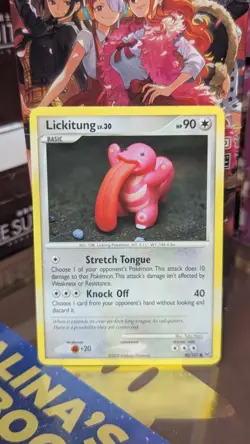 Pokemon TCG 2009 Lickitung 80/127 Platinum Yuka Morii - Image 1