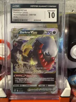 2022 Pokemon Astral Radiance Darkrai VSTAR Holo 099 CGC 10 GEM MINT - Image 1