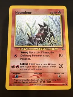 Houndour 5/75 Pokemon TCG 2001 Neo Discovery Holo Unlimited VLP - NM - Image 1
