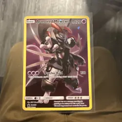 Pokemon TCG Armored Mewtwo SM228 FA Collector's Chest Promo SM Promos LP - Image 1