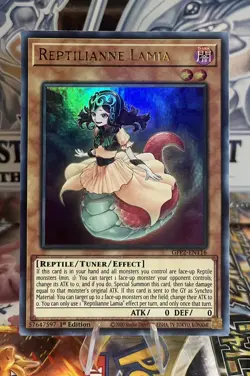 Yugioh Reptilianne Lamia GFP2-EN116 Ultra Rare 1st Edition Near Mint - Image 1