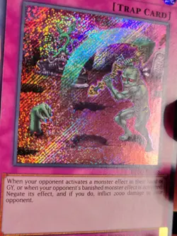 Yugioh 1x Gravedigger's Trap Hole ETCO-EN078 Secret Rare 1st Edition Near Mint - Image 3