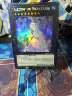 YUGIOH Teardrop the Rikka Queen - MAZE-EN053 - Collector's Rare Near Mint - Image 1