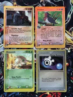 Pokemon Ex Ruby And Sapphire Base Reverse Holo Foil Gen 3 Era 4 Cards Lot - Image 1