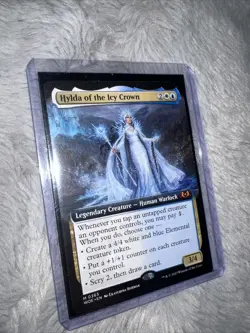 x1 Hylda of the Icy Crown Extended Art MyThic 0363 MTG Wilds of Eldraine M/NM - Image 1