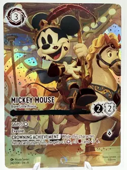 Disney Lorcana Mickey Mouse - Brave Little Prince Enchanted Iconic 242/204 - Image 1