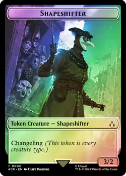 MTG FOIL {Assassin Token} // {Shapeshifter Token} - Assassin's Creed #004 - Image 2