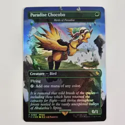 Paradise Chocobo Birds Of Paradise Track Foil Final Fantasy MTG FIC Borderless - Image 1