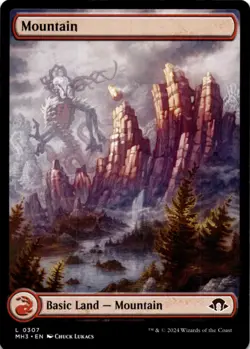 MTG Mountain (0307) Normal NM Modern Horizons 3 Magic 307 - Image 1