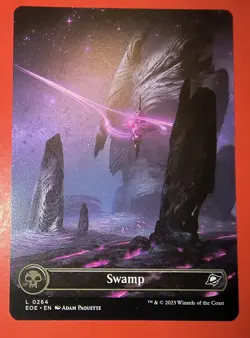MTG, EDGE OF ETERNITIES, SWAMP, LAND #0264, REGULAR FINISH, EOE - Image 1