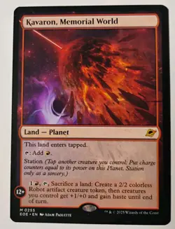 Kavaron, Memorial World MTG, Edge of Eternities, Mythic Rare Planet, NM - Image 1