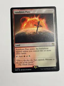 Sundown Pass Universes Beyond: Doctor Who Magic the Gathering MTG - Image 1