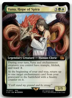 Yuna, Hope of Spira (Extended Art) #517 MTG Final Fantasy FIN NM X1 - Image 1