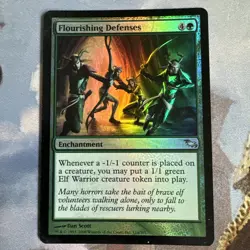 Flourishing Defenses Shadowmoor Foil Played Magic the Gathering MTG - Image 1