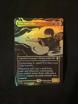 Fire Lord Zuko Borderless Foil 0315 Avatar: The Last Airbender 315 Magic TLA MTG - Image 1