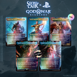 Secret Lair x God of War Norse Foil Edition Playstation MTG Magic SEALED In Hand - Image 2