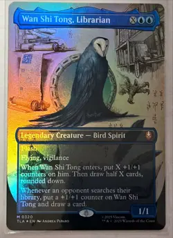 Wan Shi Tong Librarian Mythic Borderless FOIL NM - Magic MTG TLA #0320 - Image 1