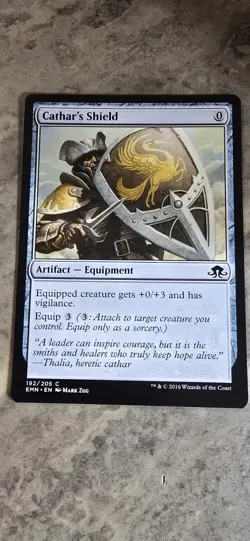 Cathar's Shield Eldritch Moon Regular Artifact Equipment Common MTG NM - Image 1