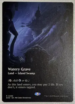 Watery Grave EOE 286 Borderless Rare Regular NM MTG - Image 1