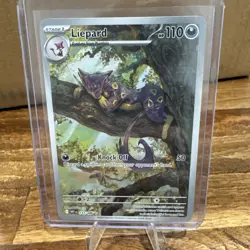 Pokemon TCG Liepard 137/086 White Flare Illustration Rare Card NM/M Condition - Image 1
