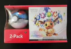 Pokemon TCG Prismatic Evolutions Elite Trainer Box ETB W/ Pokeball Tin *Pokeball - Image 1