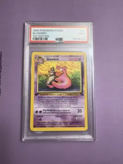 1999 Pokemon Fossil Slowbro 1st Edition PSA Grade 9 - Image 1
