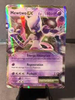 Pokemon TCG Mewtwo EX Ultra Rare Holo #52/108 XY: Evolutions NM 2016 - Image 1