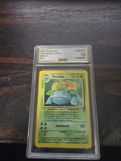 Pokemon Base Set 2 Venusaur 18/130 AGS Gem Mt 10 Holo Rare 2000 - Image 1