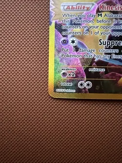 Alakazam EX 125/124 XY Fates Collide 2016 Secret Rare Pokemon Umbreon Lugia NM - Image 4