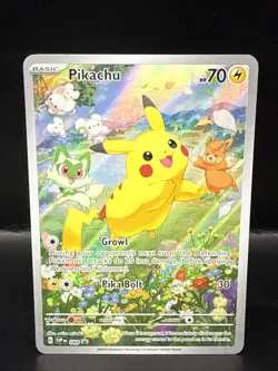 Pokemon Pikachu SVP 088 Scarlet & Violet Full Art Holo Black Star Promo - Image 1