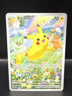 Pokemon Pikachu SVP 088 Scarlet & Violet Full Art Holo Black Star Promo - Image 2