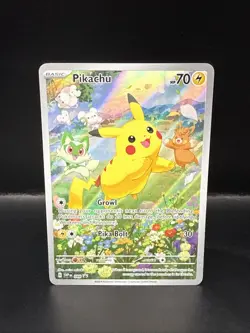 Pokemon Pikachu SVP 088 Scarlet & Violet Full Art Holo Black Star Promo - Image 3