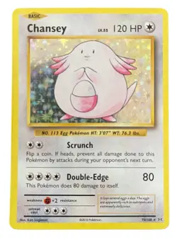 Chansey 70/108 - XY Evolutions - Lightly Played Holo Rare Pokemon - Image 1