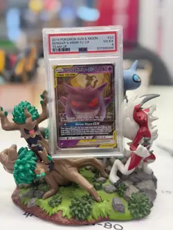 Pokemon Gengar & Mimikyu GX 53/181 Team Up Sun & Moon Team Up 53 MINT PSA 4 - Image 1