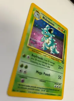 Pokemon TCG NIDOQUEEN Jungle 7/64 Holo Unlimited Holo Rare Pokemon - Image 2