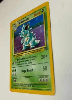Pokemon TCG NIDOQUEEN Jungle 7/64 Holo Unlimited Holo Rare Pokemon - Image 4