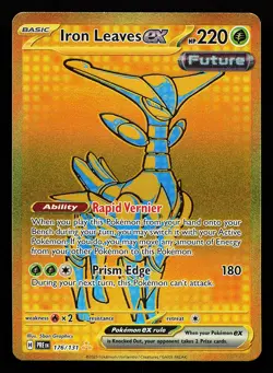 Iron Leaves ex 176/131 Secret Rare Prismatic Evolutions Pokemon Card - Image 1