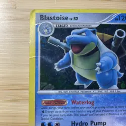 Pokemon TCG Blastoise LV. 522/132 Secret Wonders Rare Holo Heavy Play Foil Dmg - Image 2