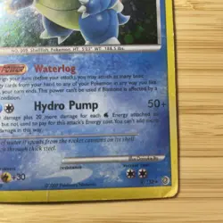 Pokemon TCG Blastoise LV. 522/132 Secret Wonders Rare Holo Heavy Play Foil Dmg - Image 4