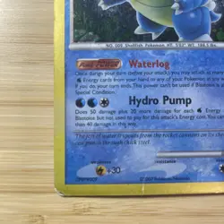 Pokemon TCG Blastoise LV. 522/132 Secret Wonders Rare Holo Heavy Play Foil Dmg - Image 5