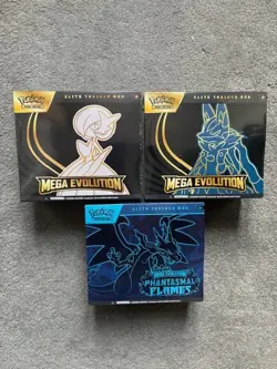 Pokemon Mega Evolution Phantasmal Flames, Lucario, Gardevoir Elite Trainer Box - Image 1