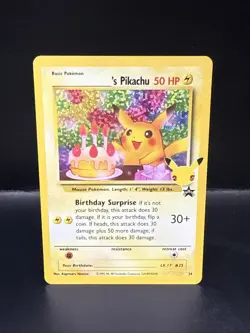 Pokemon TCG Birthday Pikachu Celebrations Classic Collection Promo Card #24 A - Image 3