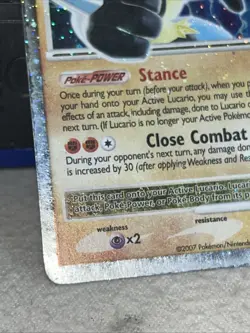 Pokemon TCG Lucario LV.X DP Black Star Promotional DP12 Holo Level Up - PL - Image 3