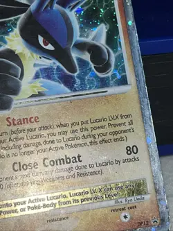 Pokemon TCG Lucario LV.X DP Black Star Promotional DP12 Holo Level Up - PL - Image 5