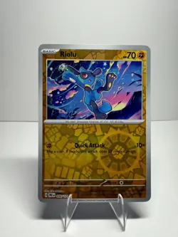 Riolu 50/131 Common Reverse Holo Prismatic Evolutions Pokemon - Image 1