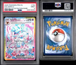 Pokemon Prismatic Evolutions Sylveon ex Special Illustration Rare #156/131 PSA 9 - Image 1
