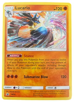 Lucario #SM54 - Sun & Moon Promo Holo - Lightly Played Pokemon TCG - Image 1